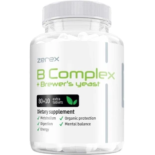 Zerex B-Komplex + пивные дрожжи - против тревоги и стресса 90 мягких капсул