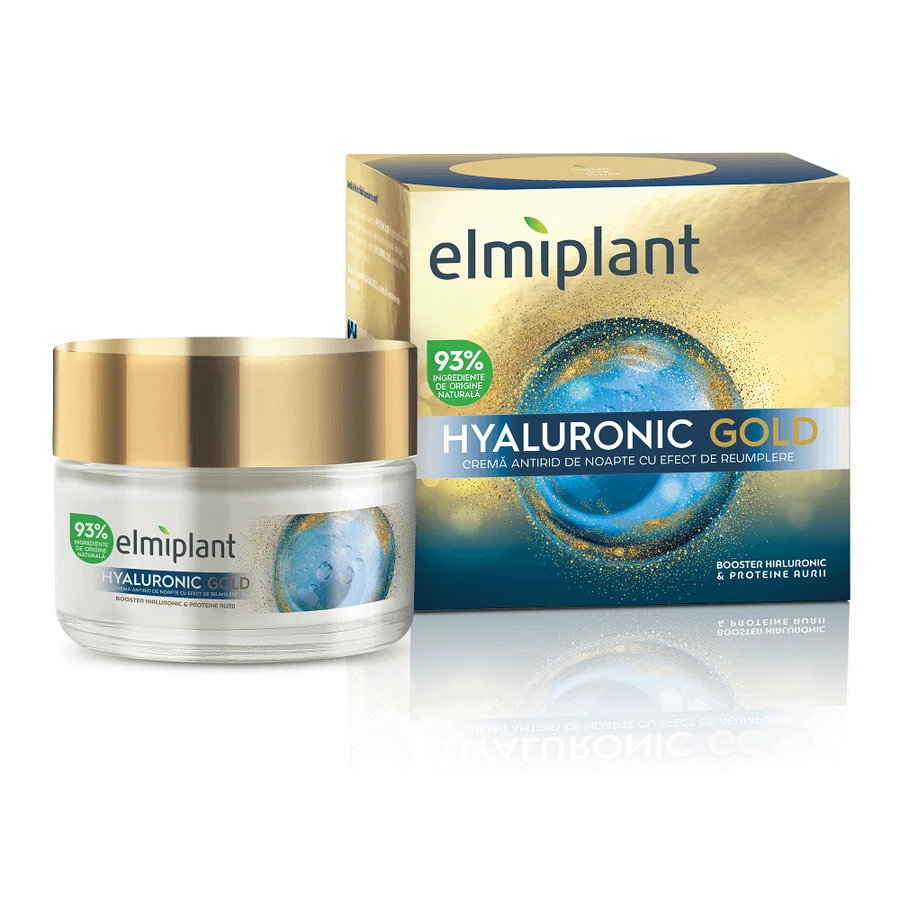 Ночной крем против морщин Hyaluronic Gold, 50 мл, Elmiplant: цены и характеристики
