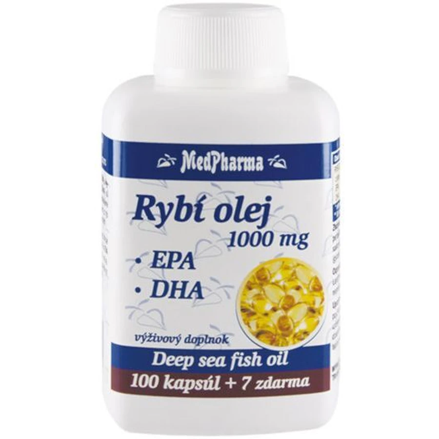 Риб'ячий жир MedPharma 1000 мг - EPA + DHA 107 капсул: ціни та характеристики