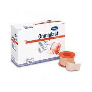 Гипоаллергенный текстильный пластырь на текстильной подложке Omniplast (900442), 5 см x 5 м, одна штука, Hartmann