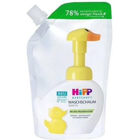 HIPP BABYSANFT WASHING FOAM replacement refill 1×250ml, пенка для умывания, refill: цены и характеристики