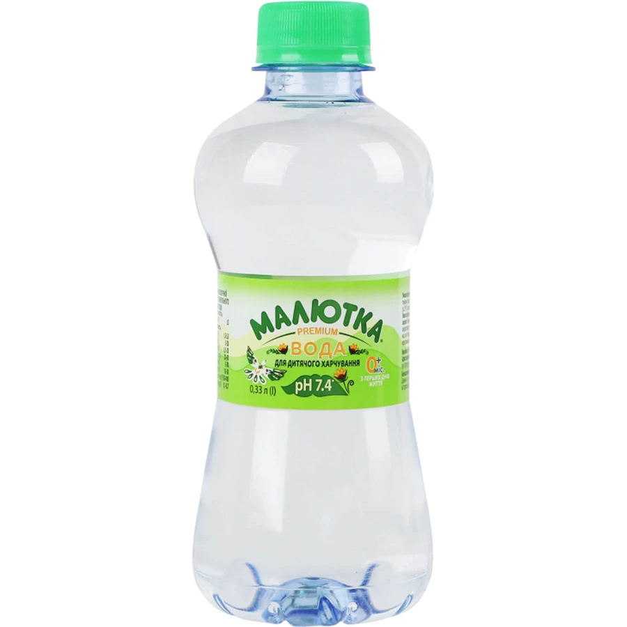 Вода бутылированная Малютка Premium для приготовления детского питания и питья 0,33л: цены и характеристики