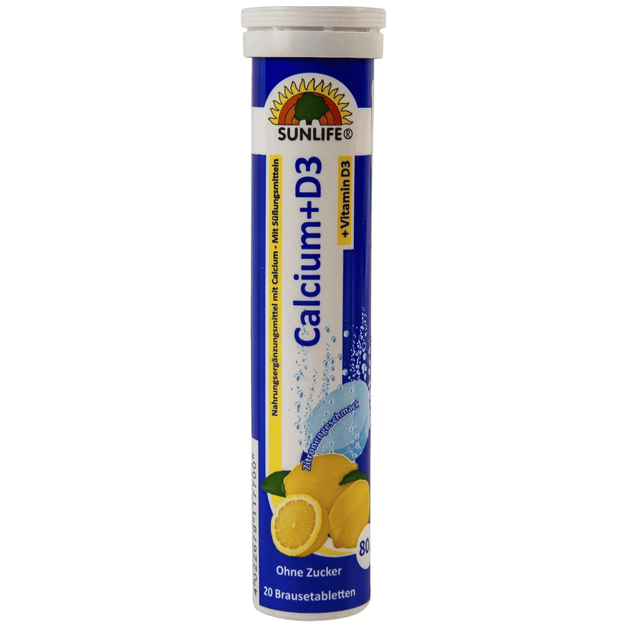 Кальций с витамином D3 Sunlife Calcium cu Vitamina D3, 20 шипучих таблеток: цены и характеристики