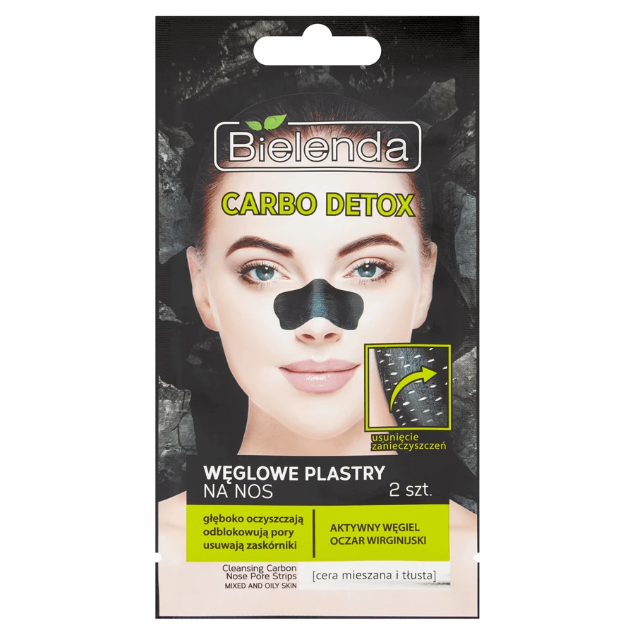 Вугільний пластир для носа Bielenda Carbo detox, 2 шт.: ціни та характеристики