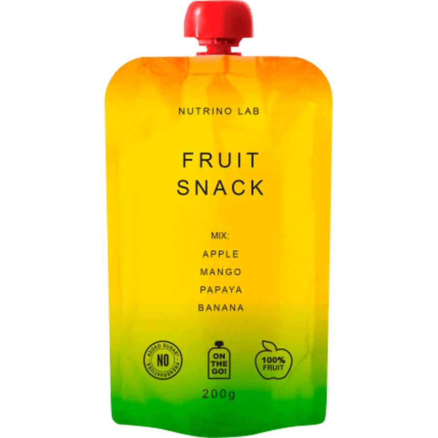 Nutrino Lab Snack, яблоко, манго, папайя, банан, 200 г: цены и характеристики