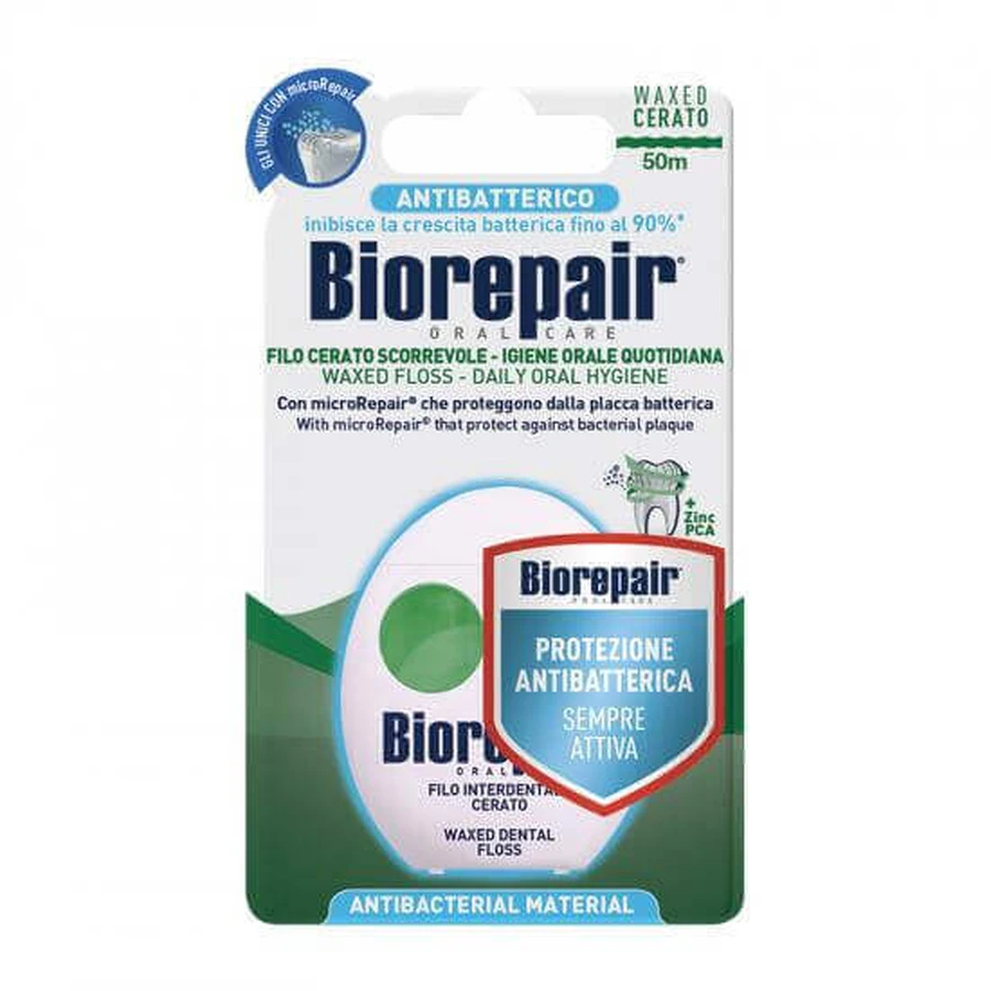 Зубний віск Biorepair Waxed Dental Wax, 50 м, Coswell: ціни та характеристики