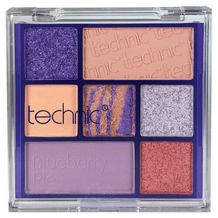 Палетка теней для век, Technic, Blueberry Pie, 7 цветов