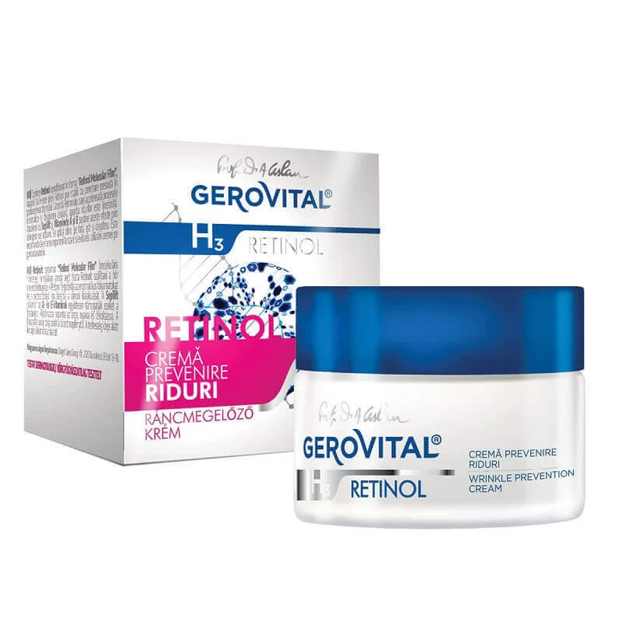 Крем проти зморшок Gerovital H3 Retinol, 50 мл, Farmec: ціни та характеристики
