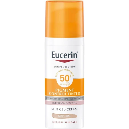Eucerin Эмульсия для загара для депигментированного лица PIGMENT CONTROL (средне-темная) SPF 50+ 50 мл: цены и характеристики