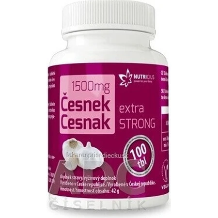 NUTRICIUS Чеснок экстра STRONG 1×100 табл, пищевая добавка: цены и характеристики