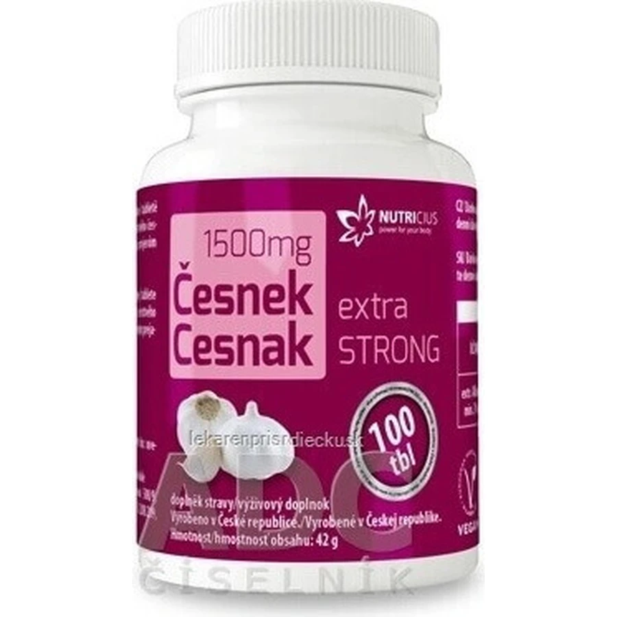 NUTRICIUS Чеснок экстра STRONG 1×100 табл, пищевая добавка: цены и характеристики