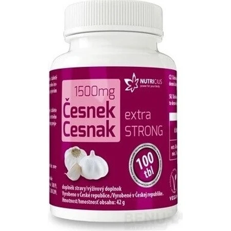 NUTRICIUS Чеснок экстра STRONG 1×100 табл, пищевая добавка: цены и характеристики