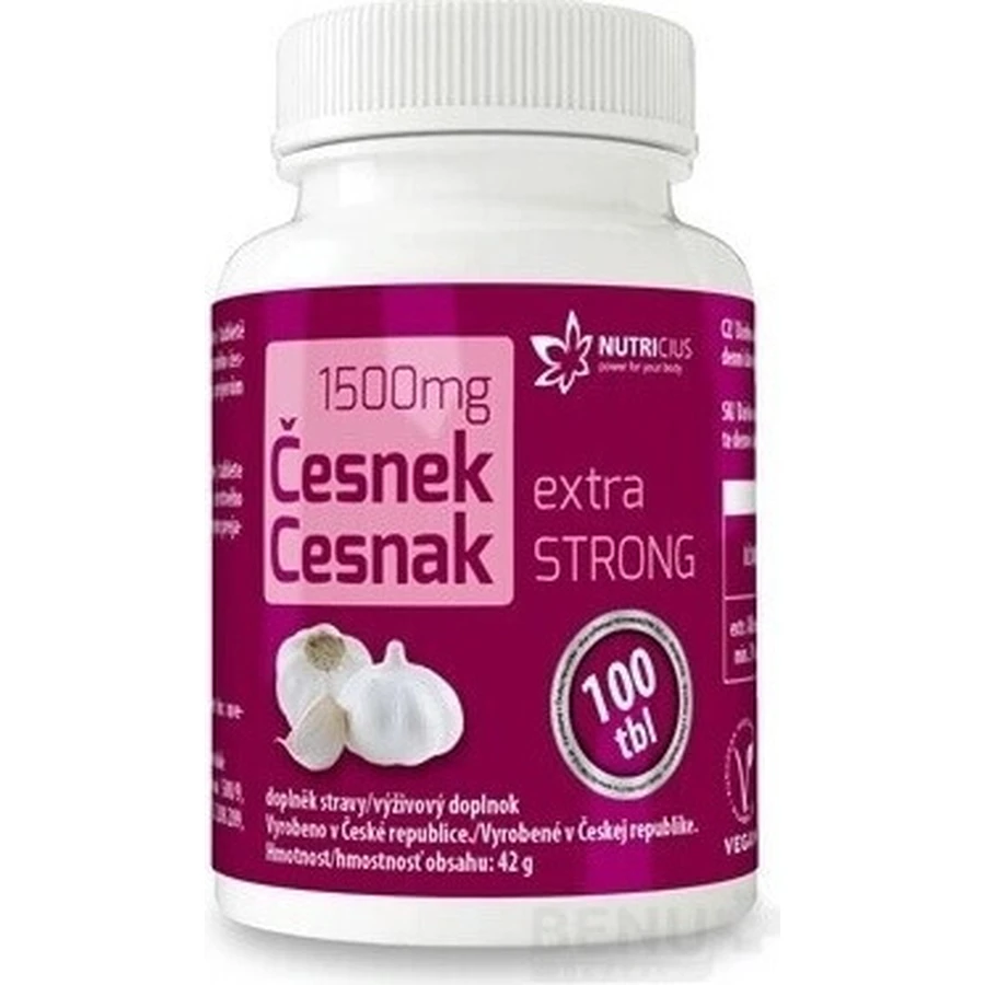 NUTRICIUS Чеснок экстра STRONG 1×100 табл, пищевая добавка: цены и характеристики
