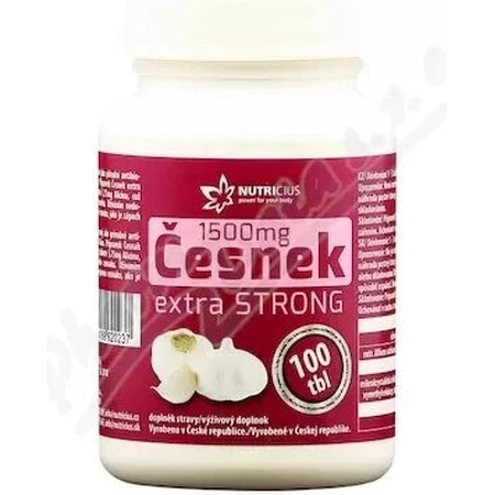 NUTRICIUS Чеснок экстра STRONG 1×100 табл, пищевая добавка: цены и характеристики