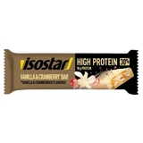 Високопротеїновий протеїновий батончик зі смаком ванілі та журавлини High Protein Vanilla & Cranberry, 55 г, Isostar