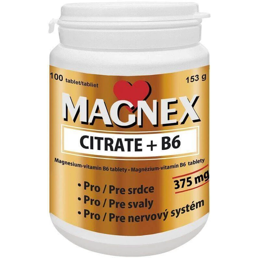 Магнекс Цитрат + В6 Vitabalans Magnex Citrate + B6, 100 таблеток: цены и характеристики