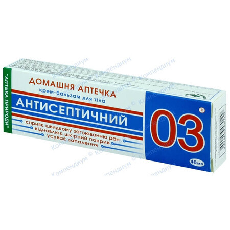 Крем-бальзам для тіла "домашня аптечка 03" туба 40 г, антисептичний