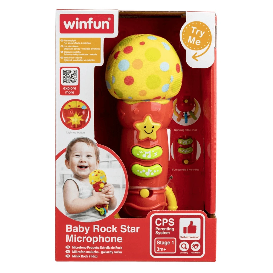 Дитячий мікрофон, 3 місяці+, Winfun: ціни та характеристики