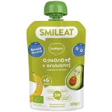 Smileat Органический пакетик с яблоком, бананом, авокадо и черникой 6M+ 100 г