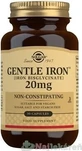 Solgar Gentle Iron 20 mg elezo (бисглицинат железа) fine for aloud 90 capsules 1×90 cps, пищевая добавка