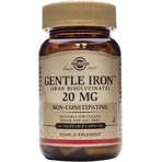 Solgar Gentle Iron 20 мг елезо (бісгліцинат заліза) дрібнодисперсний для вголос 90 капсул 1×90 cps, харчова добавка: ціни та характеристики