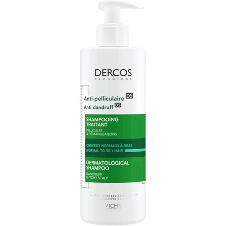Vichy Dercos ампула против перхоти для нормальных и жирных волос 390 мл: цены и характеристики