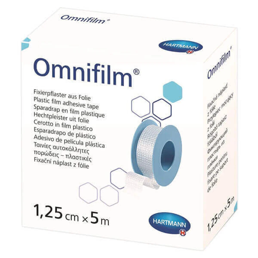 Omnifilm, клейка плівка, 1,25 см х 5 м, 1 шт.: ціни та характеристики