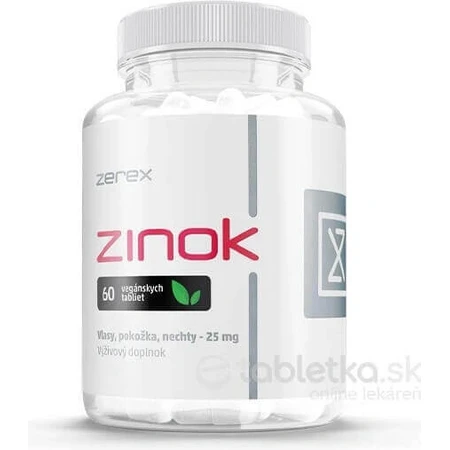 Zerex Цинк хелат 15 мг 1×60 таблеток, дієтична добавка: ціни та характеристики