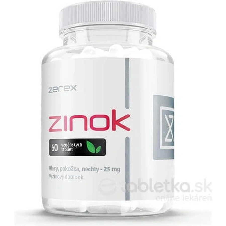 Zerex Цинк хелат 15 мг 1×60 таблеток, дієтична добавка: ціни та характеристики