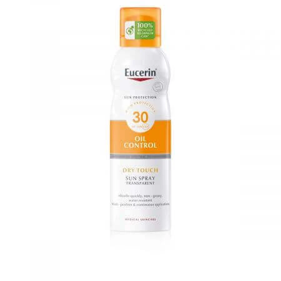 Спрей-невидимка для шкіри Eucerin Oil Control із захистом від сонця SPF 30+, 200 мл: ціни та характеристики