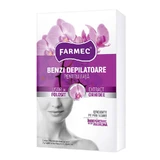 Восковые полоски Farmec для депиляции на лице с экстрактом орхидеи, 20 штук