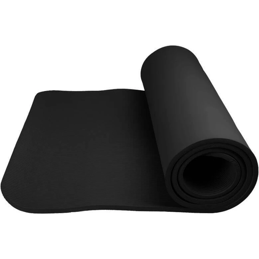 Килимок для тренувань Power System - FITNESS YOGA MAT PLUS Black: ціни та характеристики