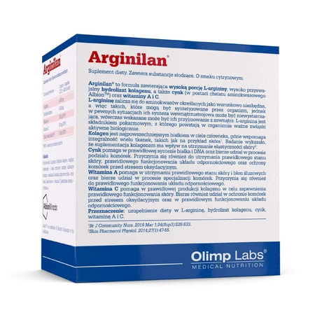 Olimp Nutramil Complex Аргінілан, лимонний смак, 12,5 г х 14 пакетиків: ціни та характеристики