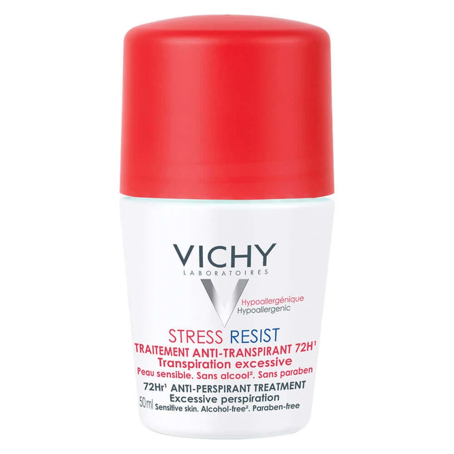 Vichy Стресостійкий дезодорант-шариковий дезодорант інтенсивний антиперспірант 72 год, 50 мл: ціни та характеристики