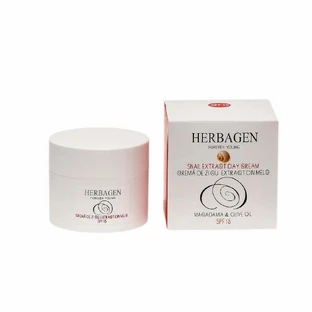 Денний крем з екстрактом равлика SPF 15, 50 г, Herbagen