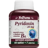 MedPharma ПИРИДОКСИН 20 мг (витамин В6) 1×67 табл, 60+7 бесплатно