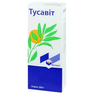 Тусавит сироп бутылка 250 г, в картонной коробке