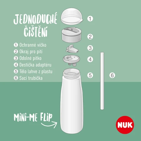 Nuk Faa Mini-Me PP Flip green 450 мл: цены и характеристики