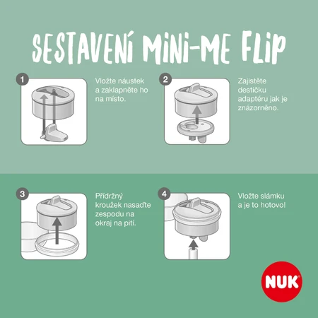 Nuk Faa Mini-Me PP Flip green 450 мл: цены и характеристики