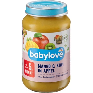 Babylove Манговое пюре с киви i mr ECO, 5+, 190 г