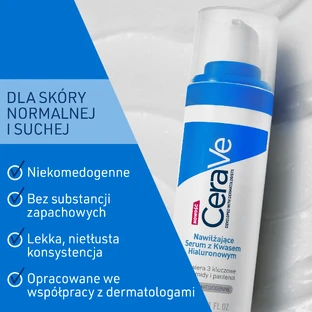 CeraVe Зволожуюча сироватка для нормальної, сухої та чутливої шкіри з гіалуроновою кислотою, 30 мл