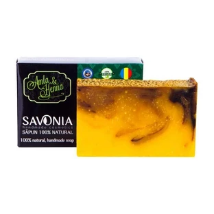 Шампунь твердый натуральный Амла и Хна, 90 г, Savonia
