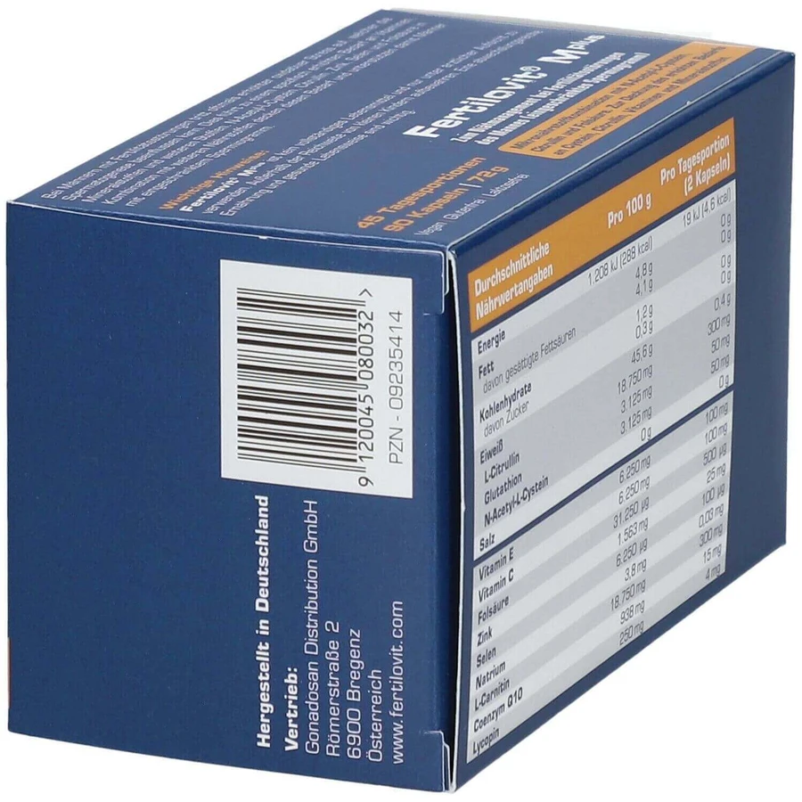 Фертиловит М Плюс Gonadosan Fertilovit M Plus, 90 капсул: цены и характеристики