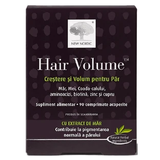Hair Volume ріст та об'єм волосся з екстрактом яблука, 90 таблеток, New Nordic