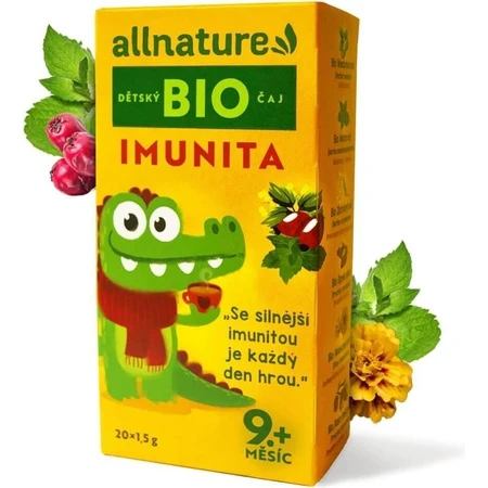Allnature Органічний дитячий чай Імунітет 20×1,5 г, дитячий чай: ціни та характеристики