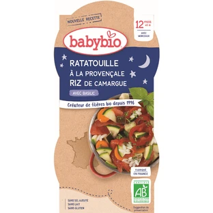 Babybio Good Night menu рататуй с рисом 2 x 200 г