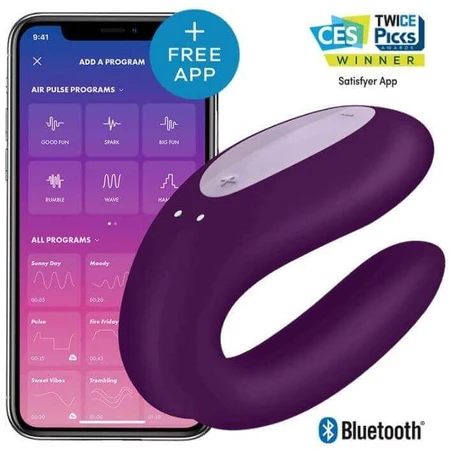 Вибратор Satisfyer Pair Double Joy фиолетовый: цены и характеристики