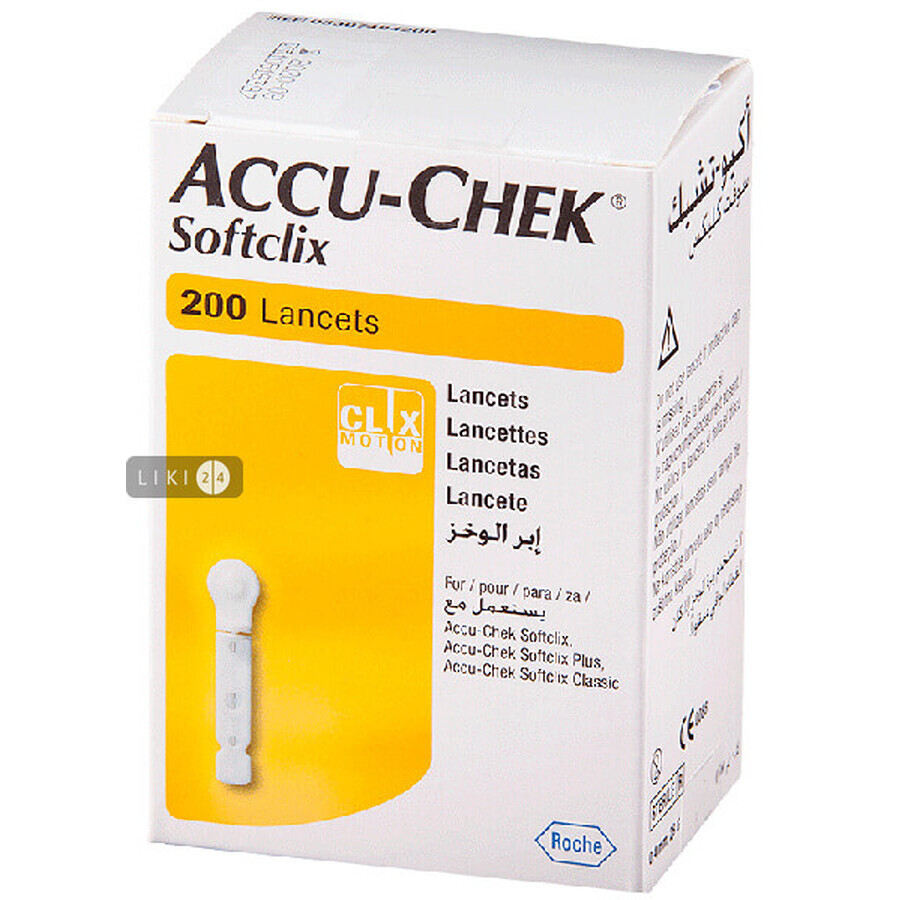 Ланцеты Accu-Chek Softclix, №200: цены и характеристики