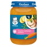 Gerber Вечеря, овочі з ніжною вирізкою, після 8 місяців, 190 г