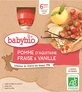 Babybio doypack яблоко, клубника, ваниль 4 x 90 г